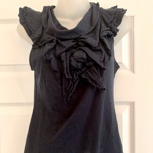 Anthropologie Deletta ruffle detailed tshirt tank